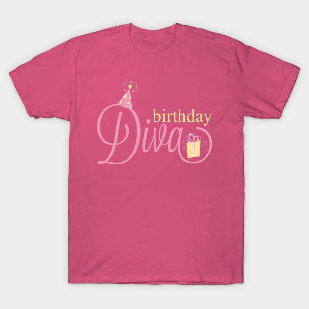 Birthday Diva T-Shirt by kimmieshops